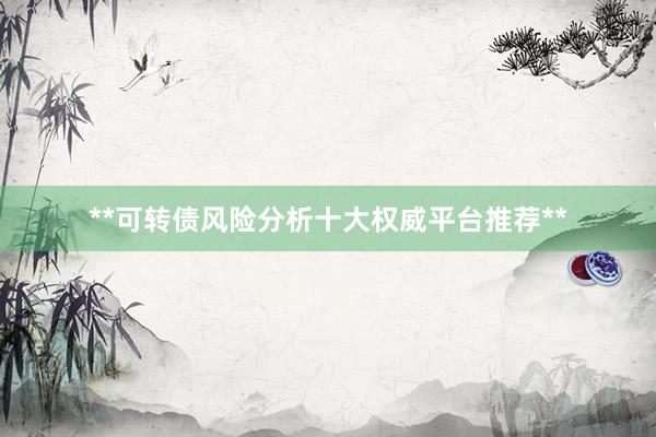 **可转债风险分析十大权威平台推荐**